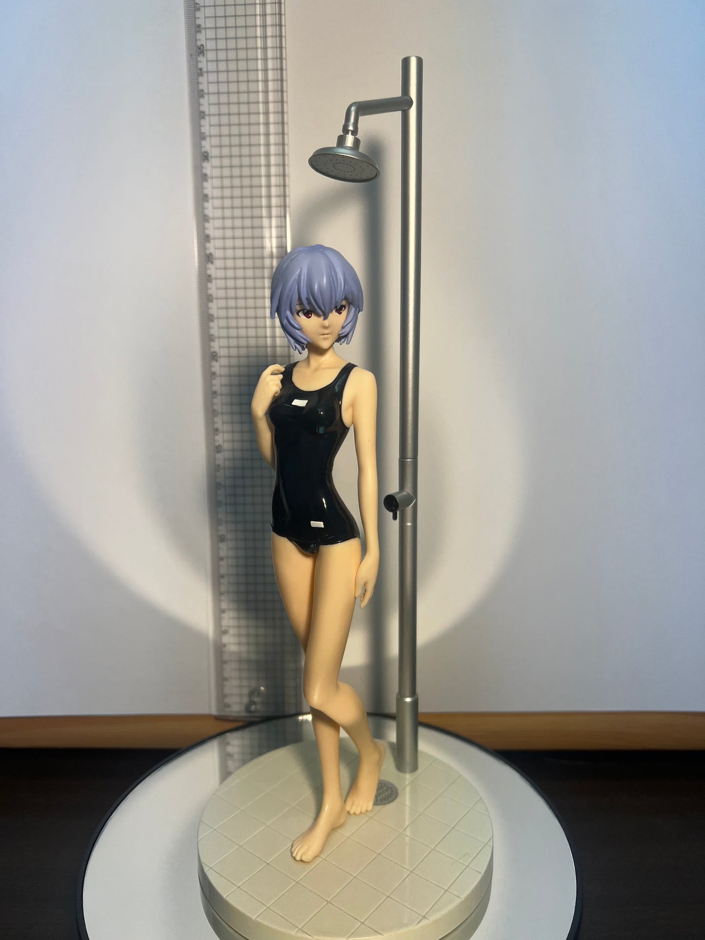 Evangelion Theatrical school swimsuit Shower Ver Premium Figure  Rei Ayanami 24CM Sega #153