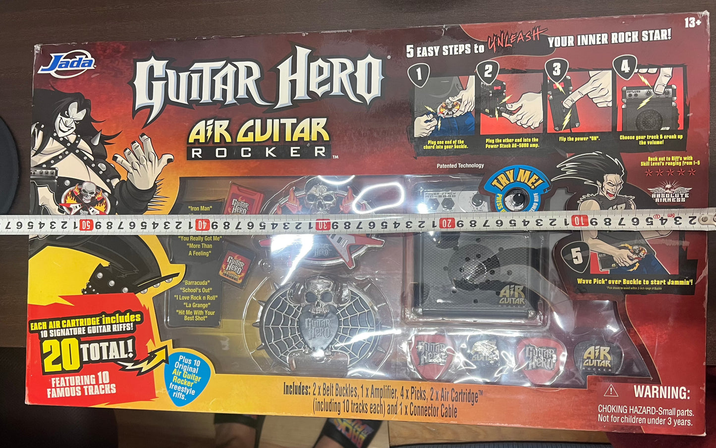 Guitar Hero Air Rocker Value Pack 2 Belt Buckles 20 Songs Jada #196